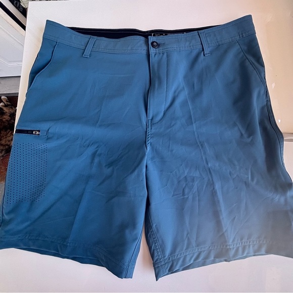 George Flat Front Blue Shorts for Casual Style - Picture 6 of 13